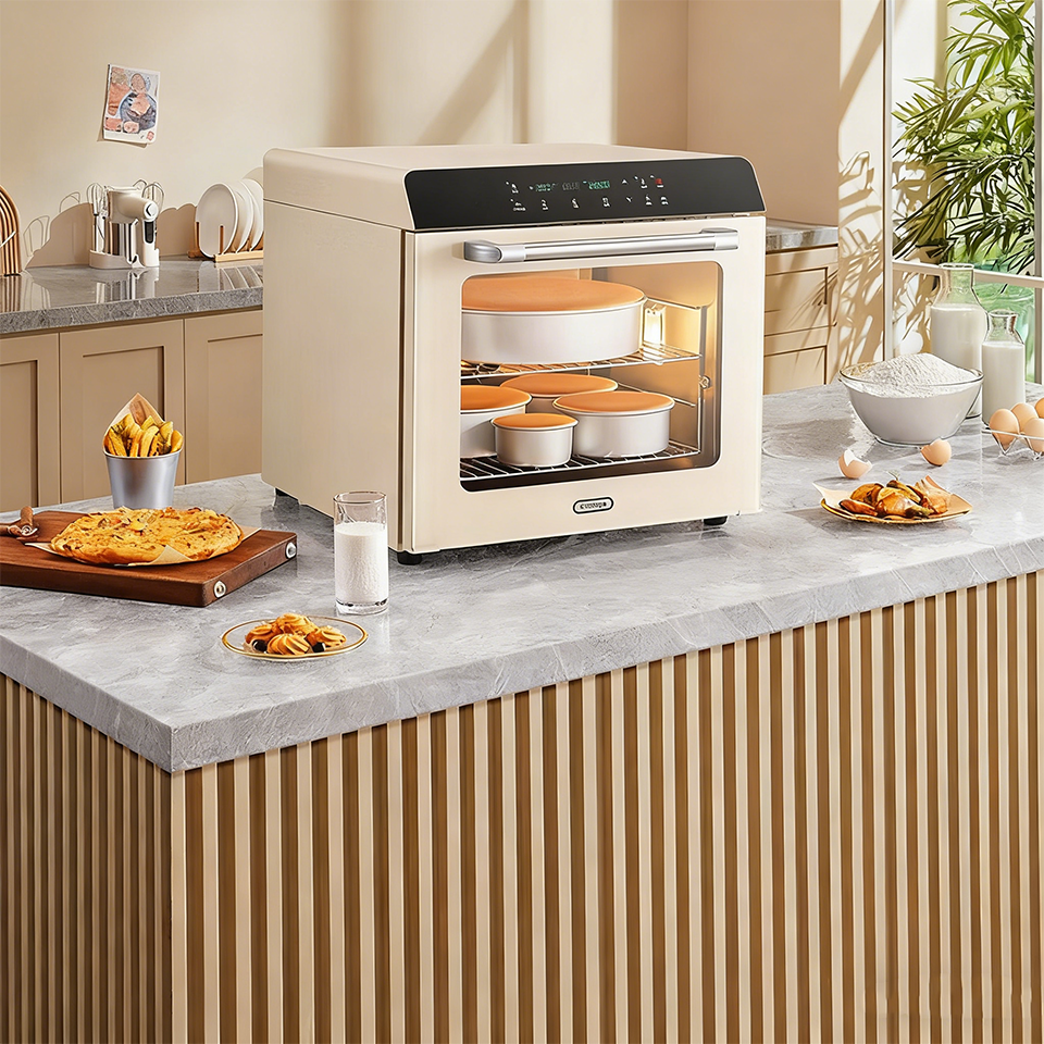 80S Convection Oven 56L Electronic Temperature Control Dual Mode Baking