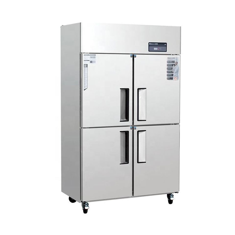 Commercial 4 Door Upright Refrigerator for Restaurant Use with Direct Cooling