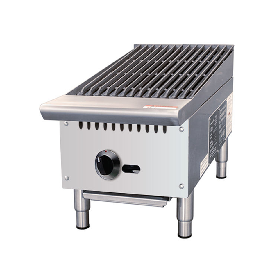 Commercial E-RQH-12 Gas Grill High Power 10.3kW Stainless Steel Cooking