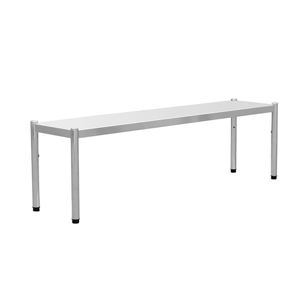 Commercial Stainless Steel Inox Workbench Two-Layer for Kitchens and Catering