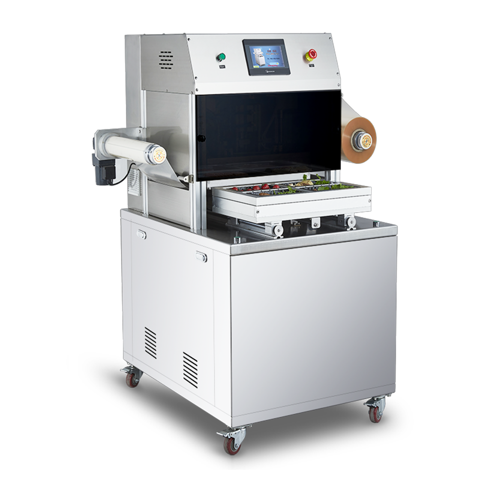 Commercial Vertical MAP Gas Flush Packaging Machine DQ370L-E 370mm Film