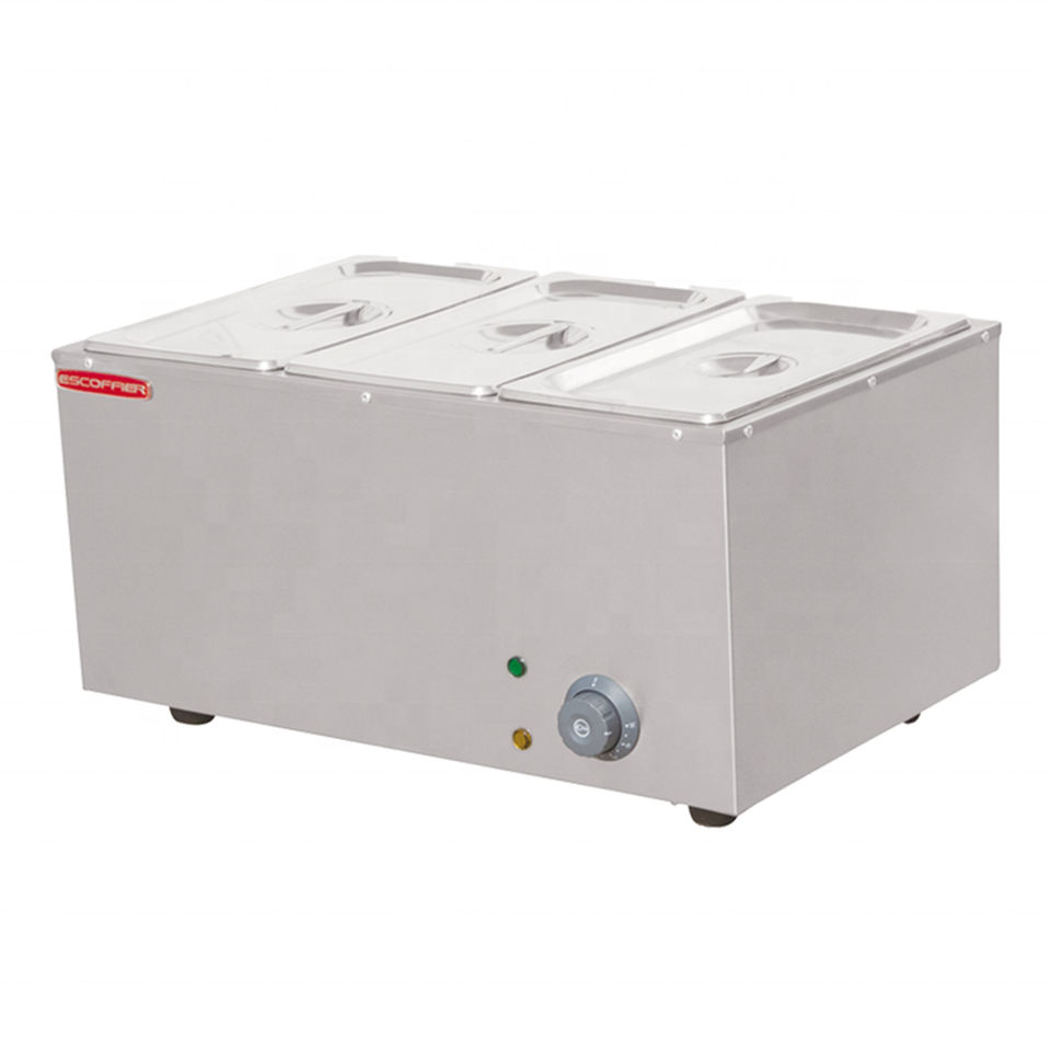 D-DT-3 Electric 3-Tray Food Warmer Countertop Steam Table