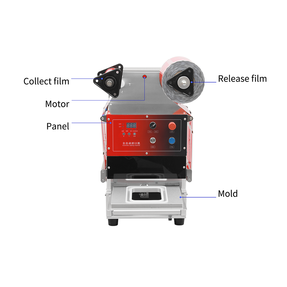 DF250TA Automatic Tray Sealer for Food Containers Lids and Meal Kits