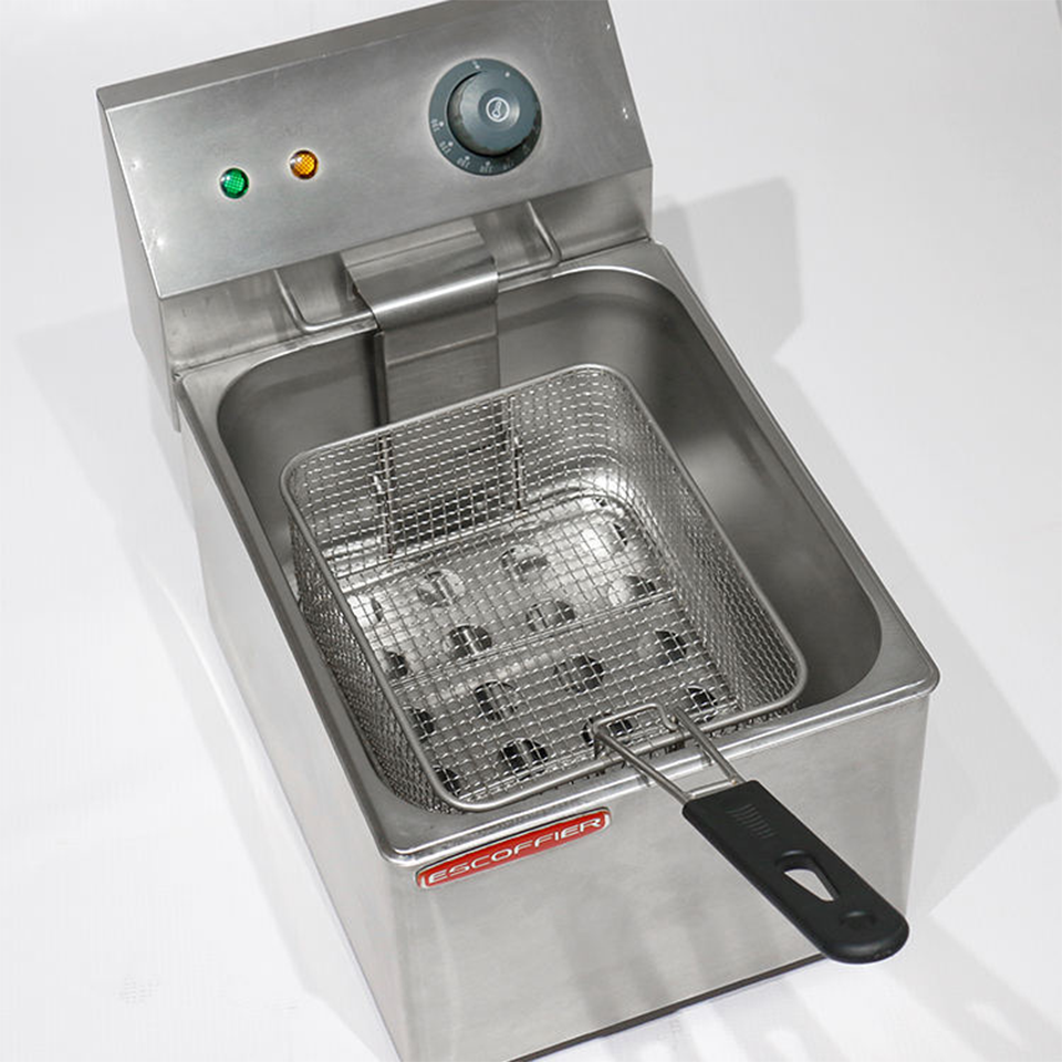 Digital Commercial Fryer 4kW Dual Tank Adjustable Temperature