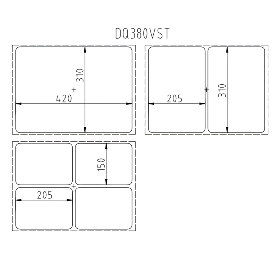 DQ380VST Manual Vacuum Skin Packaging Machine 370mm Film Width