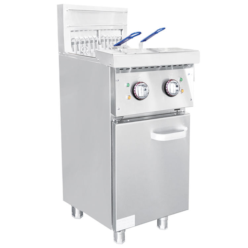 E-DZ-400G-2 Dual Tank Electric Fryer 18kW CE Certified