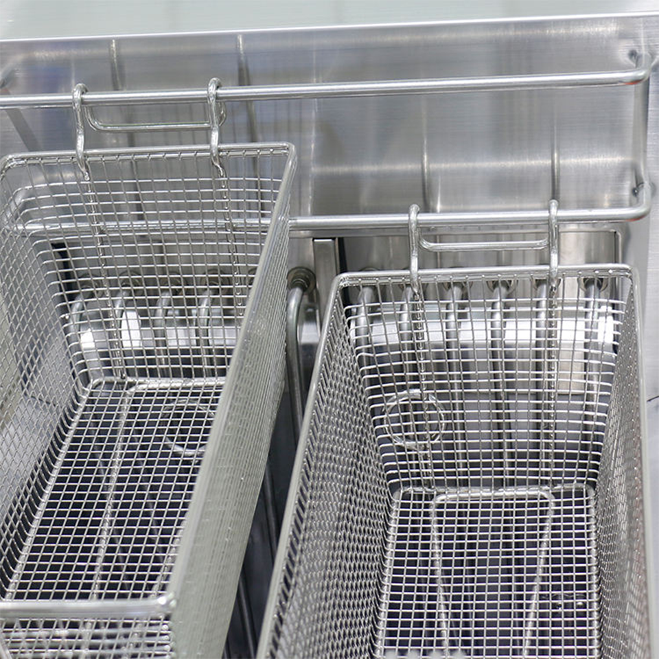 E-DZ-800G Electric Fryer Dual Tank 4 Baskets