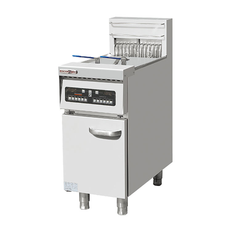 E-DZE-400G-2 Electric Deep Fryer 55kW Stainless Steel Standing Frying Unit