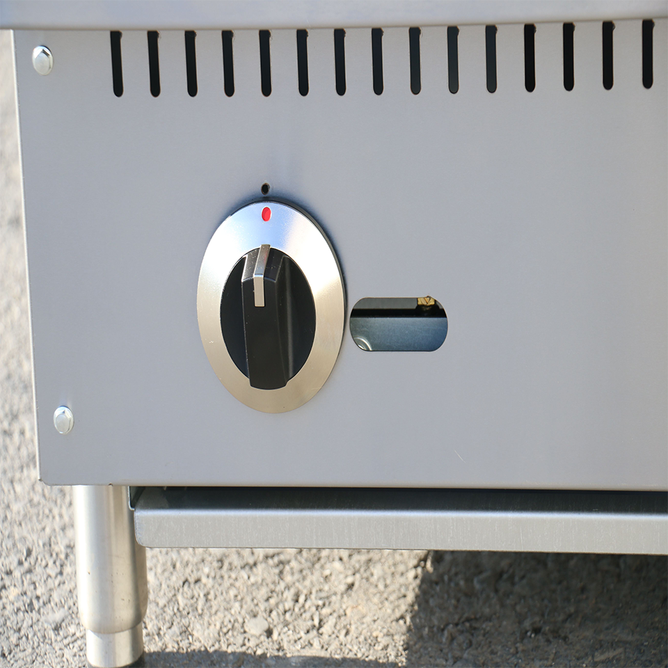 E-RQH-24 Heavy Duty Gas Grill 24 Inch Commercial Stainless Steel Portable