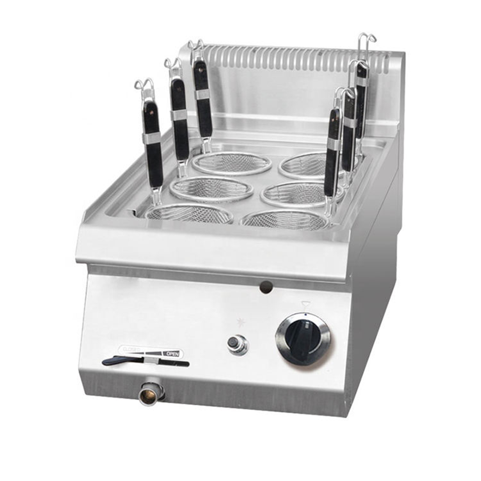 E-RQM-400X Commercial Gas Noodle Boiler Stainless Steel High-Volume Cooker