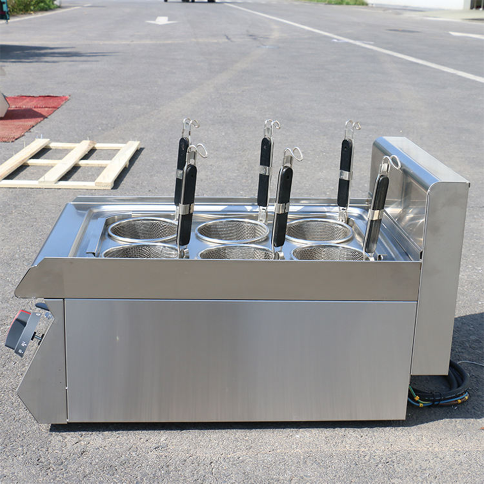 E-RQM-400X Commercial Gas Noodle Boiler Stainless Steel High-Volume Cooker