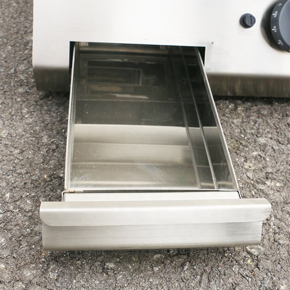 E-RQP-600X 8.5 kW Gas Griddle Compact Stainless Steel for Food Trucks