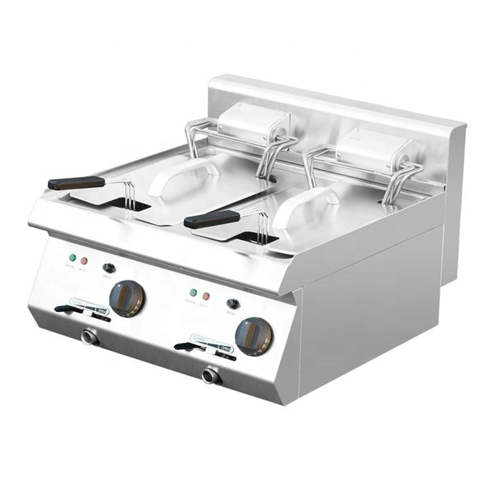 E-RQZ-400X Gas Fryer Single Tank 10kW 10L Oil Capacity