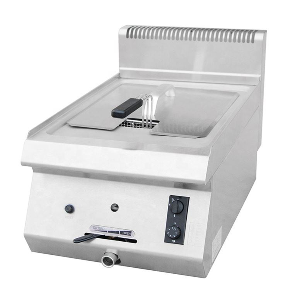 E-RQZ-400X Gas Fryer Single Tank 10kW 10L Oil Capacity