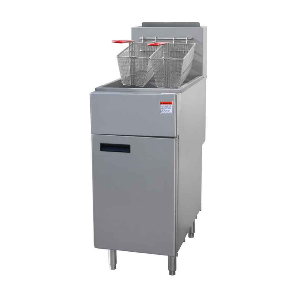 FGF400 Four Tube Gas Fryer 20L Stainless Steel High Efficiency