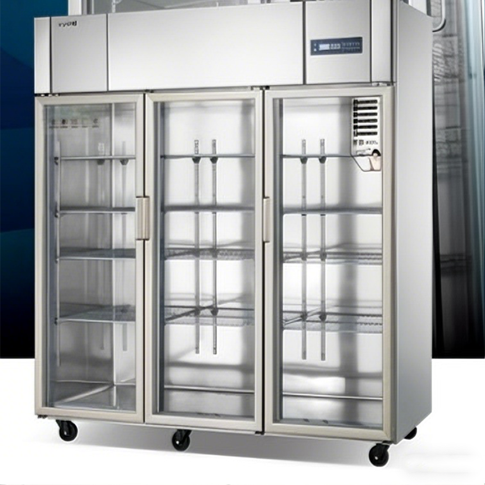 Glass Door Six-Door Cabinet BS1.6G6 Adjustable Shelving