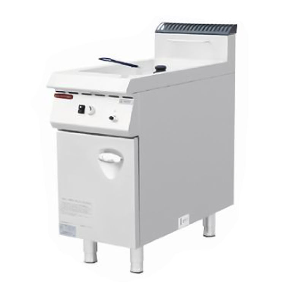 HKE-DZ-900S Commercial Gas Deep Fryer 15.5kW Stainless Steel 17-20L