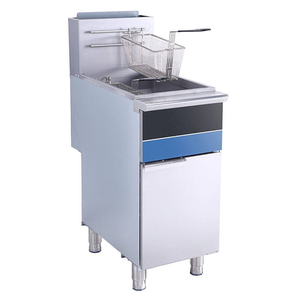 KB-F5-BJC Gas Fryer 30L Capacity 44kW Stainless Steel Professional Use