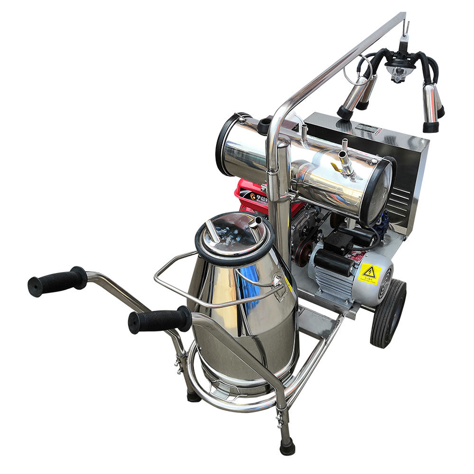 Oil-Electric Dual-Purpose Single Barrel Milking Machine 10-12 Cows Per Hour