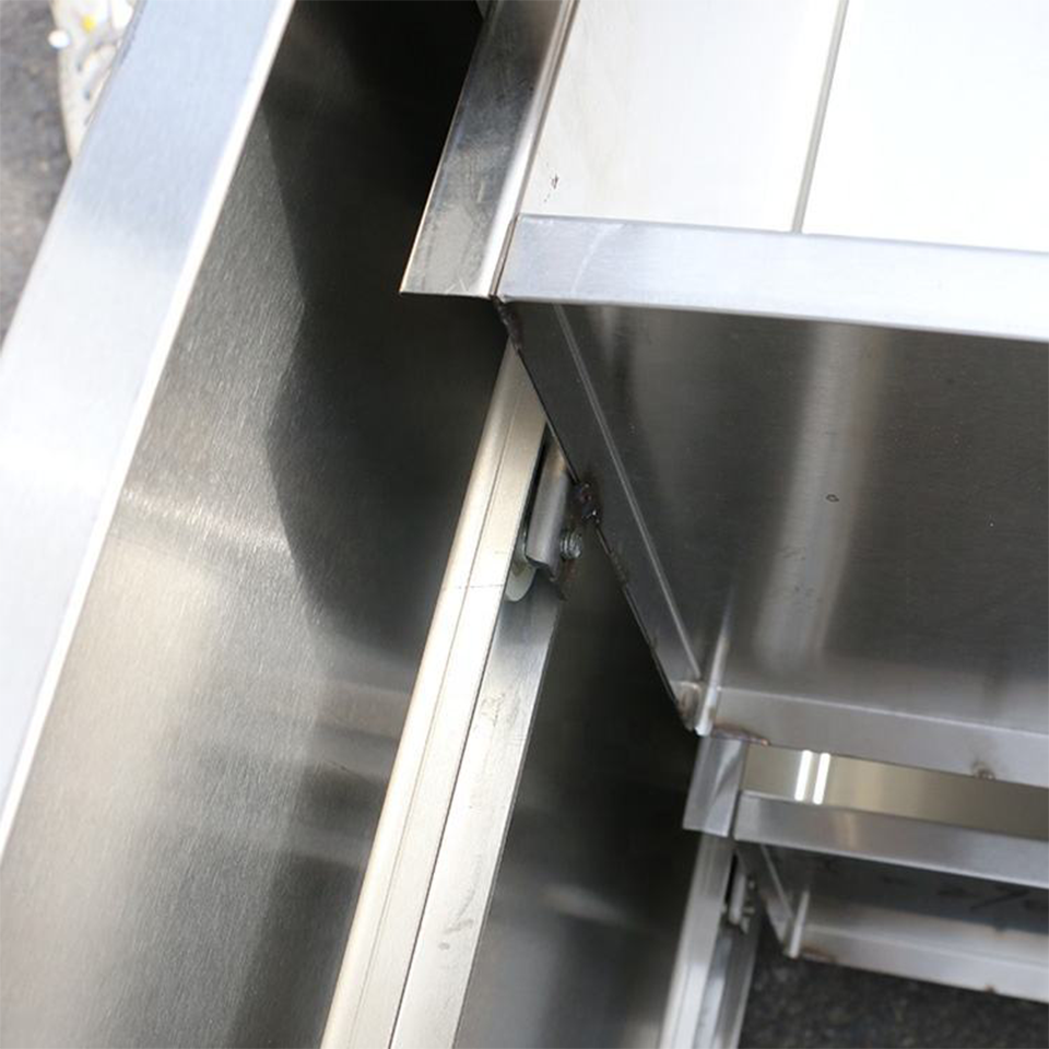 Stainless Steel Drawer Center Island Worktable for Commercial Kitchens