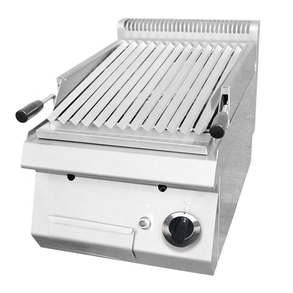 Stainless Steel Electric Lava Rock Grill E-RQH-400X High Volume Cooking