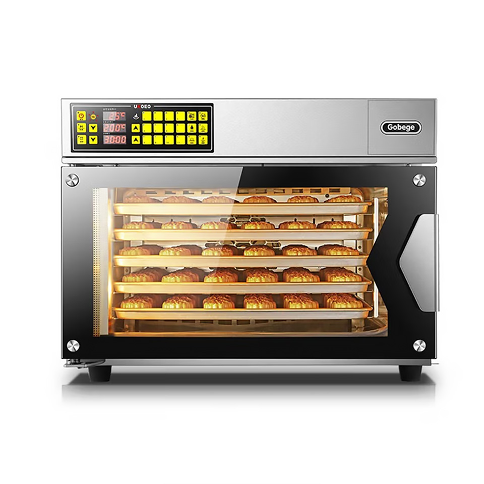 T60 77L Electric Hot Air Oven with Stainless Steel Interior and Built-in Light
