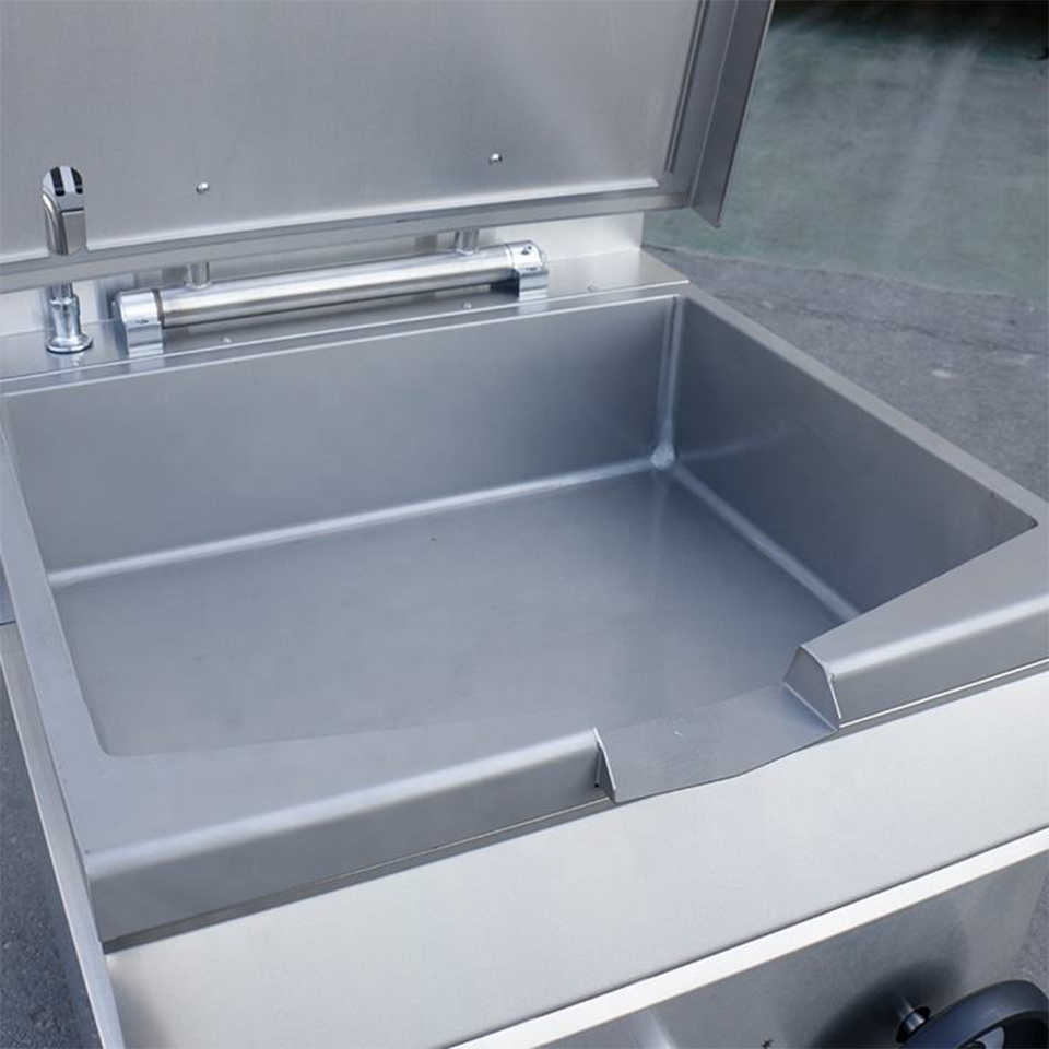 XKE-DCG-900 Commercial Tilting Gas Braising Pan 15kW Stainless Steel
