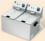E-RQZ-400X Gas Fryer Single Tank 10KW 10L Oil Capacity