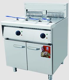 XKE-DH-900 Commercial Lava Rock Grill Dual Zone 12kW Stainless Steel