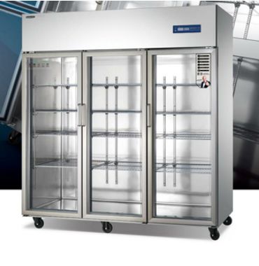 TS0.5G2 Upright Two-Door Display Fridge +8 to 0°C Temperature Control