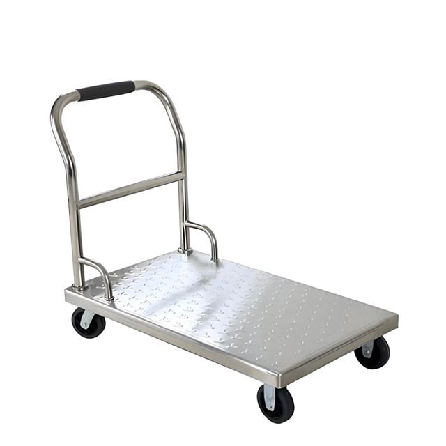 Commercial Four Tier Flat Shelving Unit Stainless Steel with Adjustable Feet