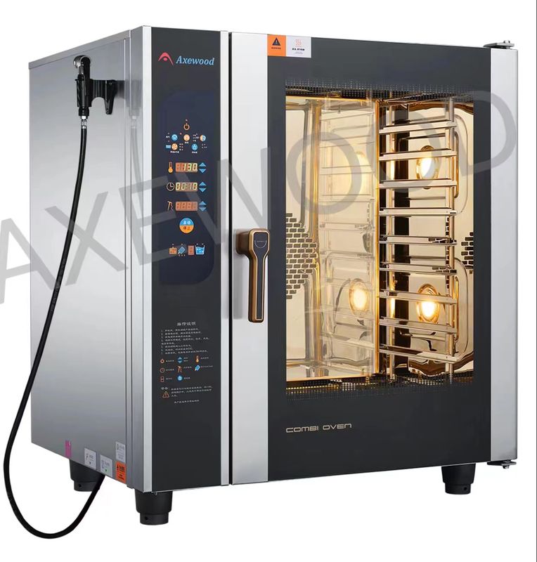 Commercial Touchscreen Combi Oven 10 Trays ±1°C Accuracy