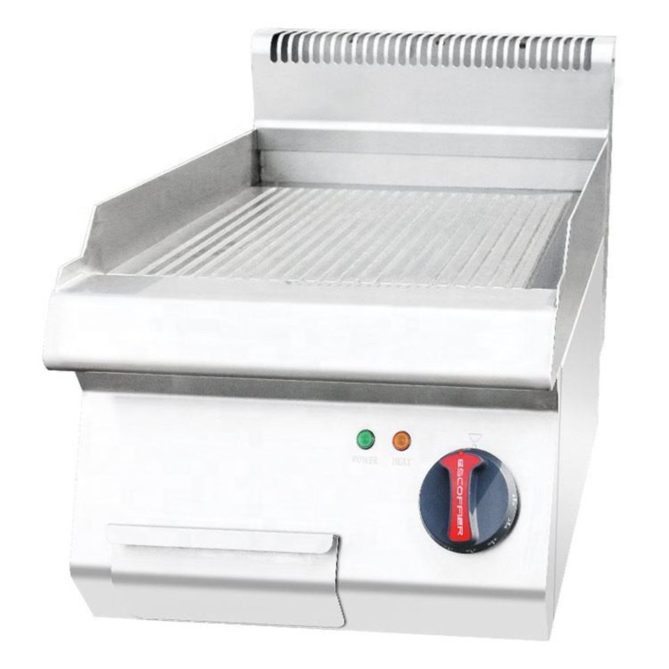 Electric Griddle and Grill E-DP-600XS 11 kW Dual Surface Countertop Cooker